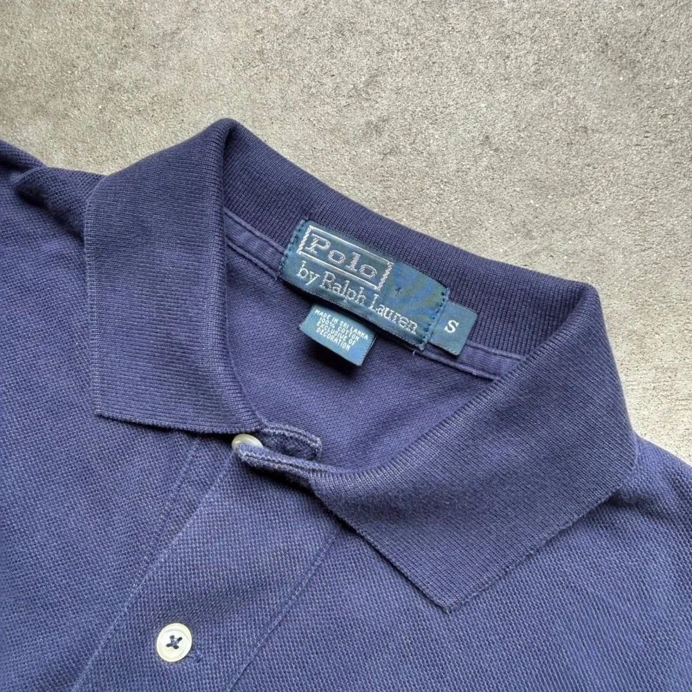 Vintage Polo Ralph Lauren Golf Mens Navy Short Sleeve Pocket Polo Shirt